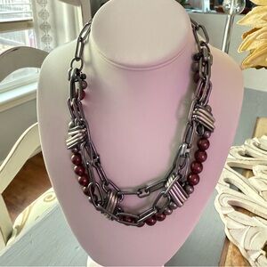 Sabika Beaded Chainlink Chunky Winter 2010 Necklace